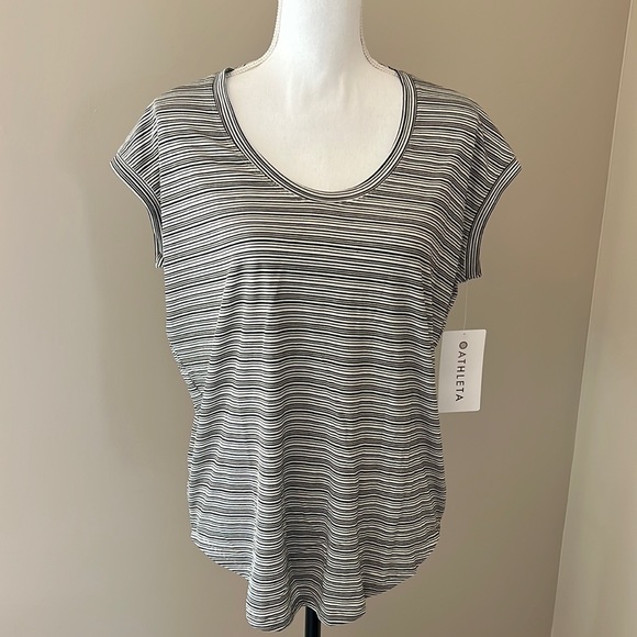 Athleta Tops - Athleta Stratus Breezy Striped Tee